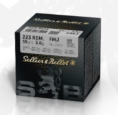 Sellier & Bellot Kal 223 REM 100 st/5,6, FMJ, 3,6g