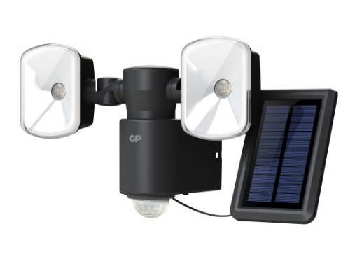 Säkerhetslampa 2st, Batteri/Rörelsevakt + solcell