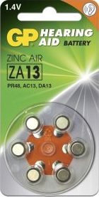 Batteri ZA13 GP 6-pack
