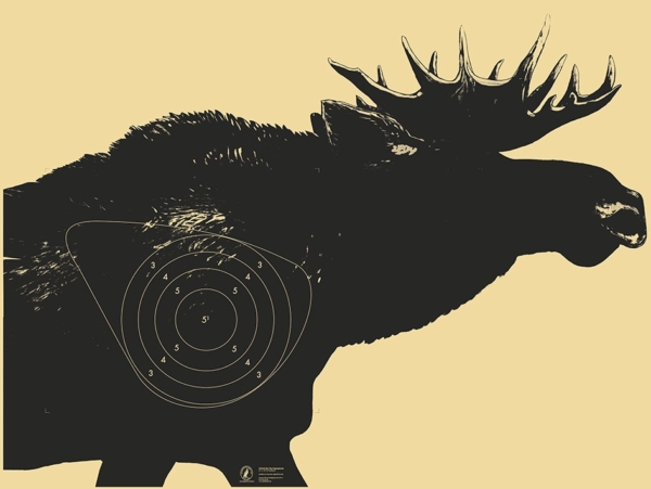 Älg 50m höger 100x80 cm, Kanalplast