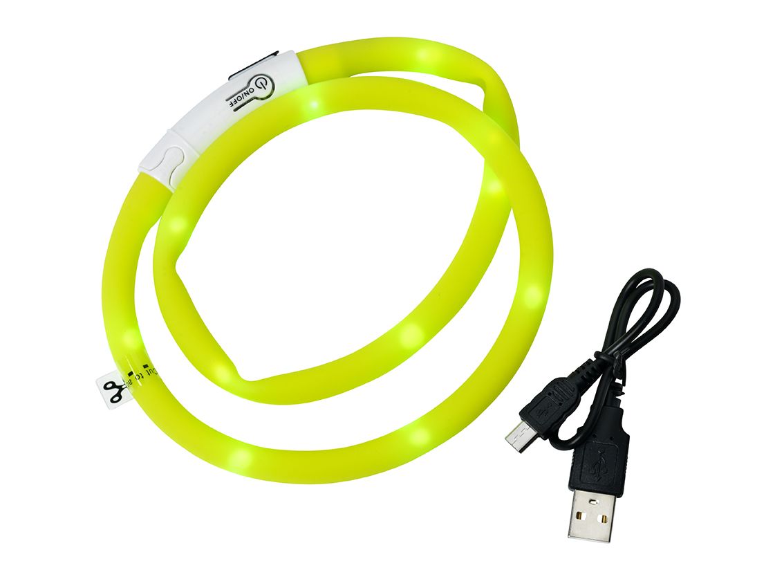 Blinkhalsband Led GUL