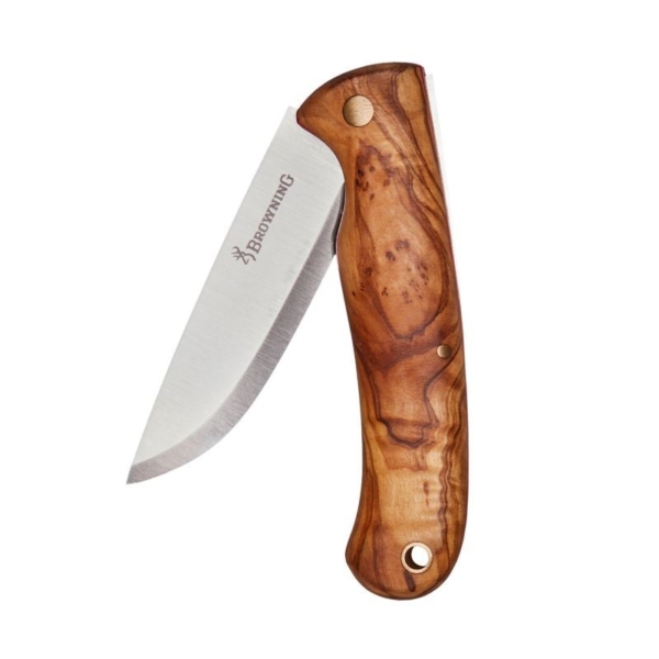 Browning fällkniv olive wood, 8 cm