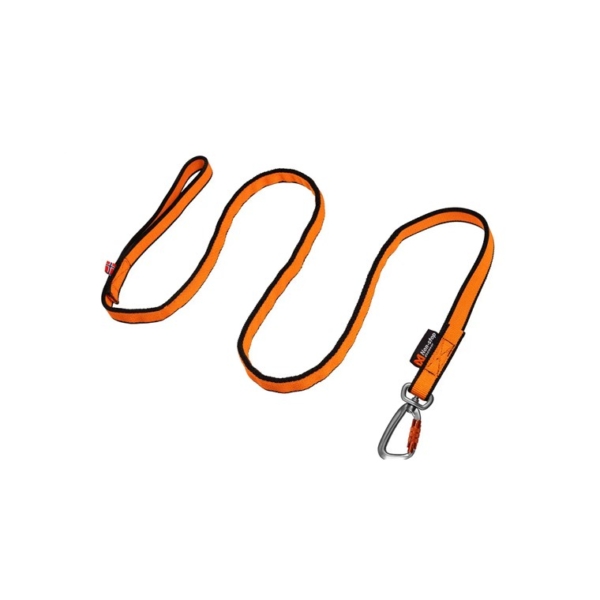 Bungee leash, black/orange, 2.0m/23mm, single