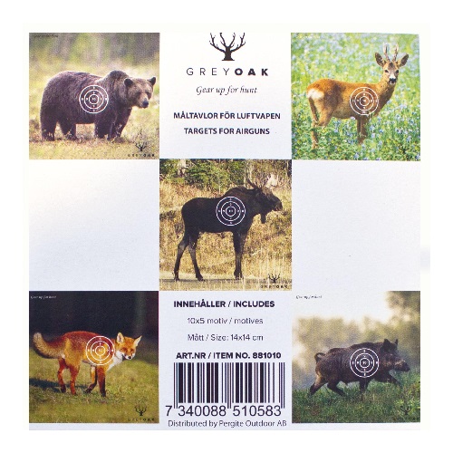 Måltavla Djurmotiv 10x5