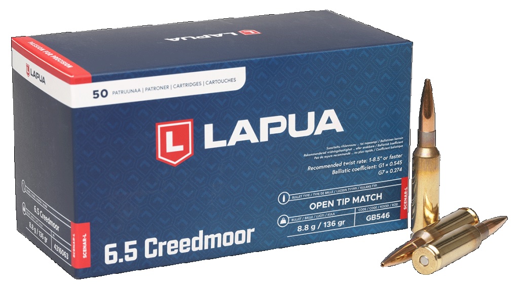 LAPUA Scenar OTM kal6.5 Creedmoor 136gr