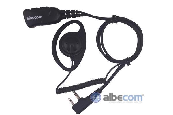 Albecom Mini Headset, nr 533 D-ring Vinkl