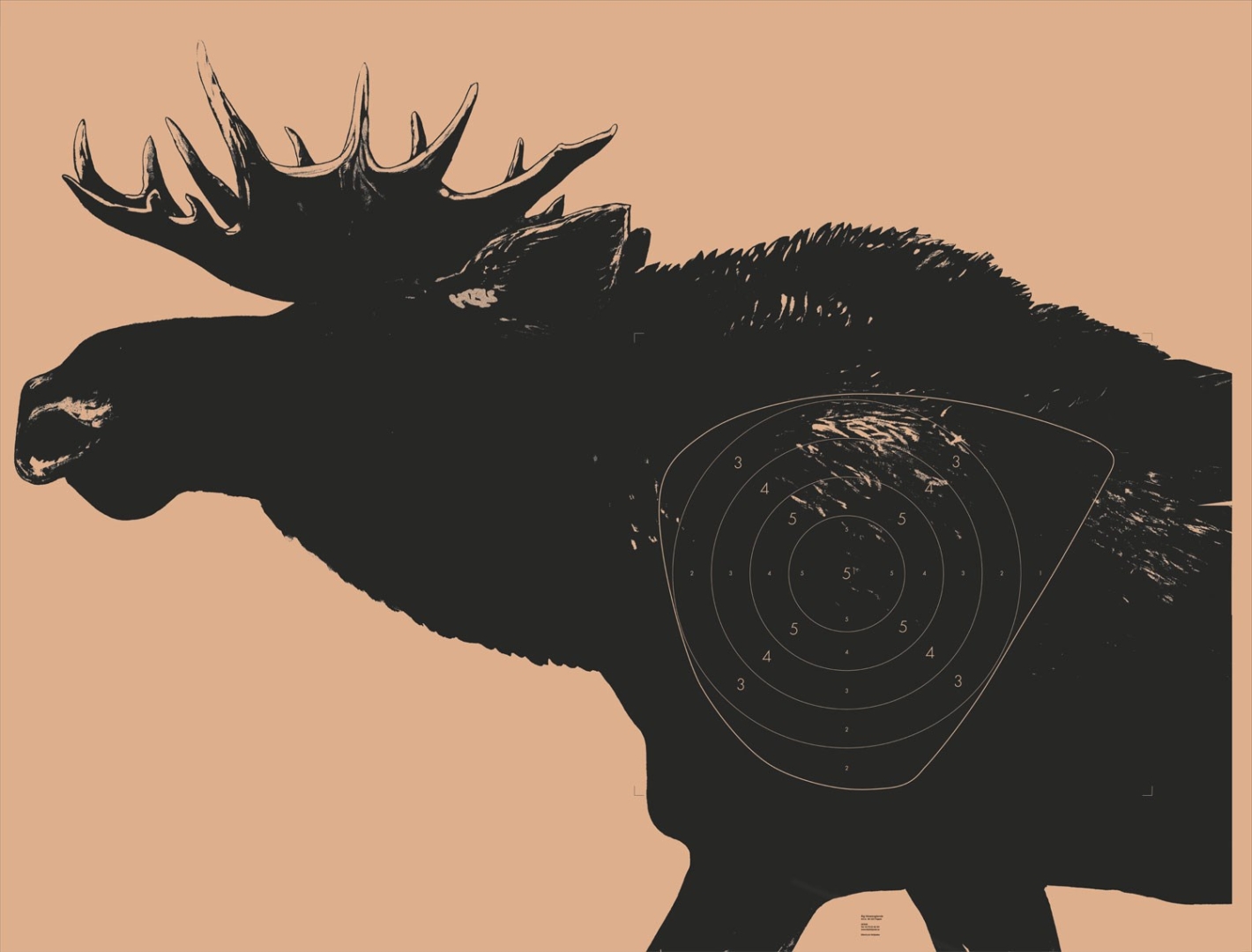 Älg Löpande 80m Papper VÄNSTER 48320 155x117cm