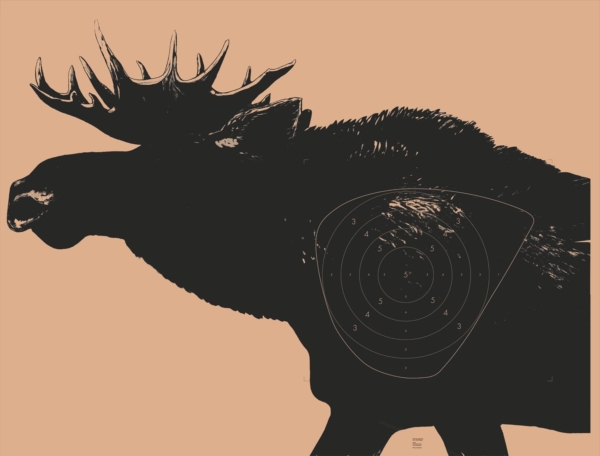 Älg Löpande 80m Papper VÄNSTER 48320 155x117cm