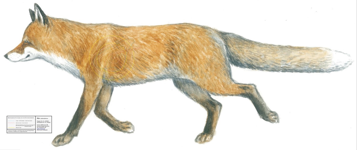 Räv Löpande 49420 66x120cm  Papper