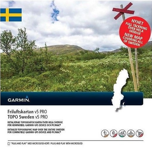 Garmin Karta Topo Sweden V5 Pro