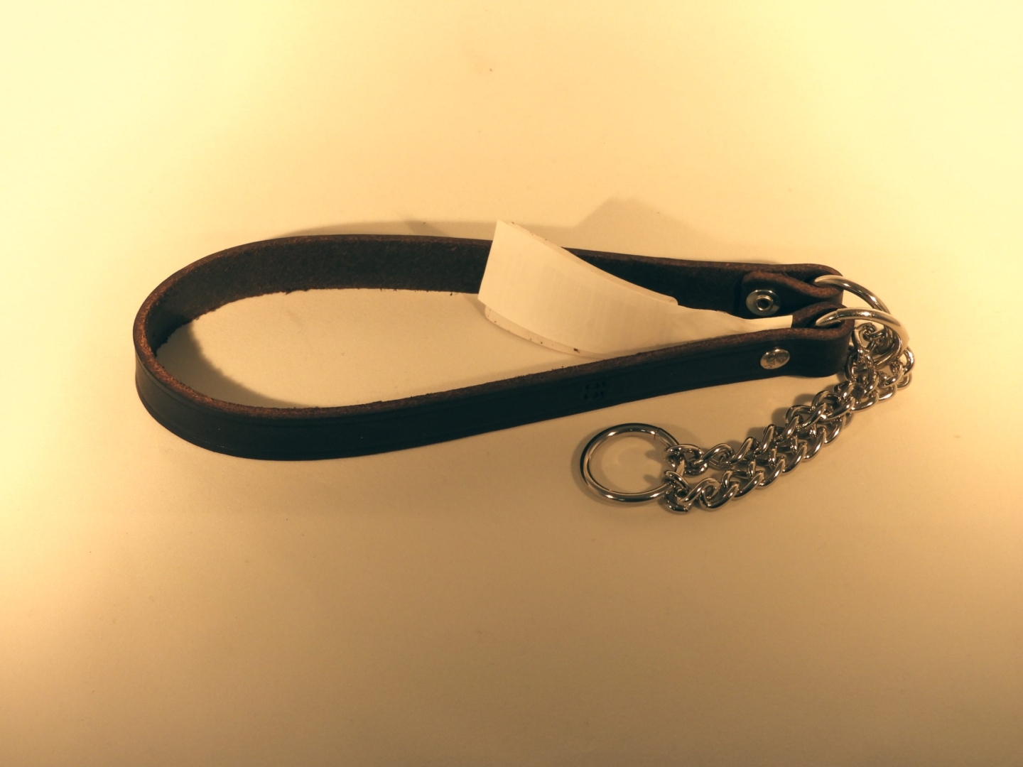 Läderhalsband Halvstryp