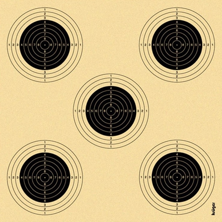 Måltavla 5 Prick 14x14