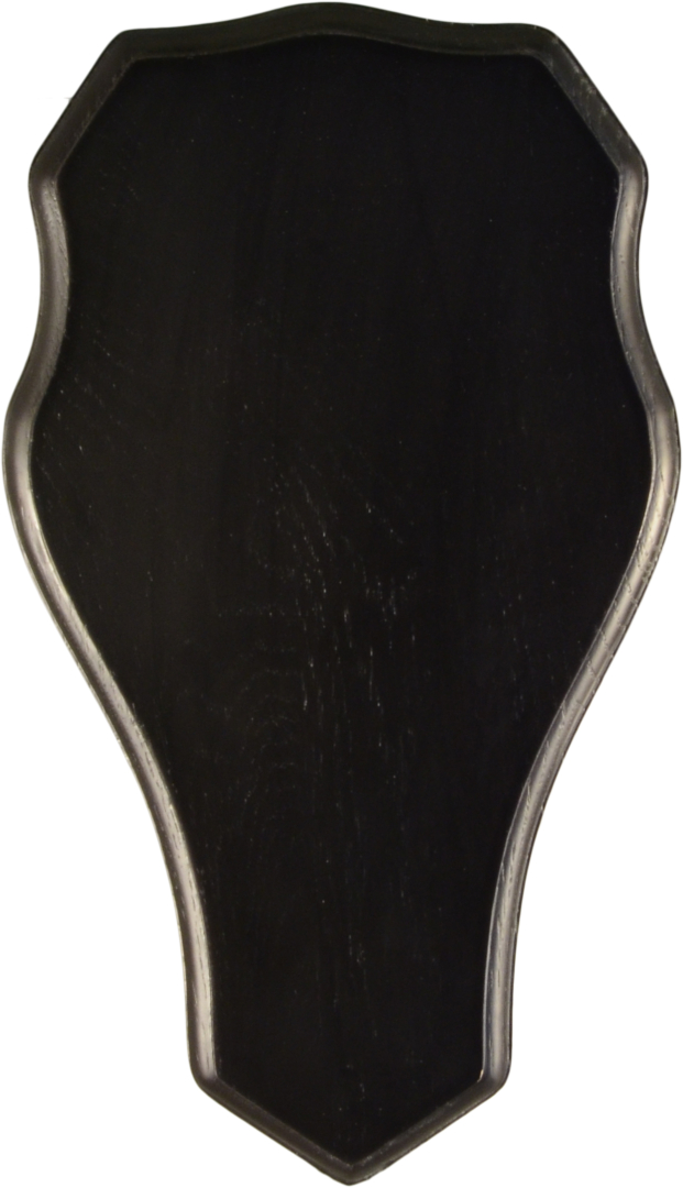 Trofésköld Kronhjort, Svart