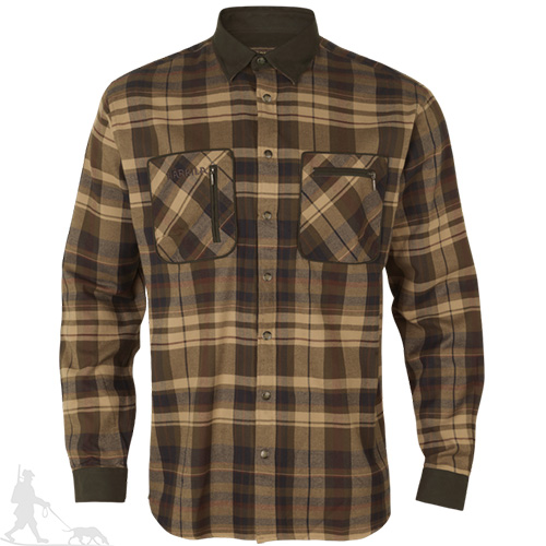 Härkila Pajala Beige/Brun Skjorta