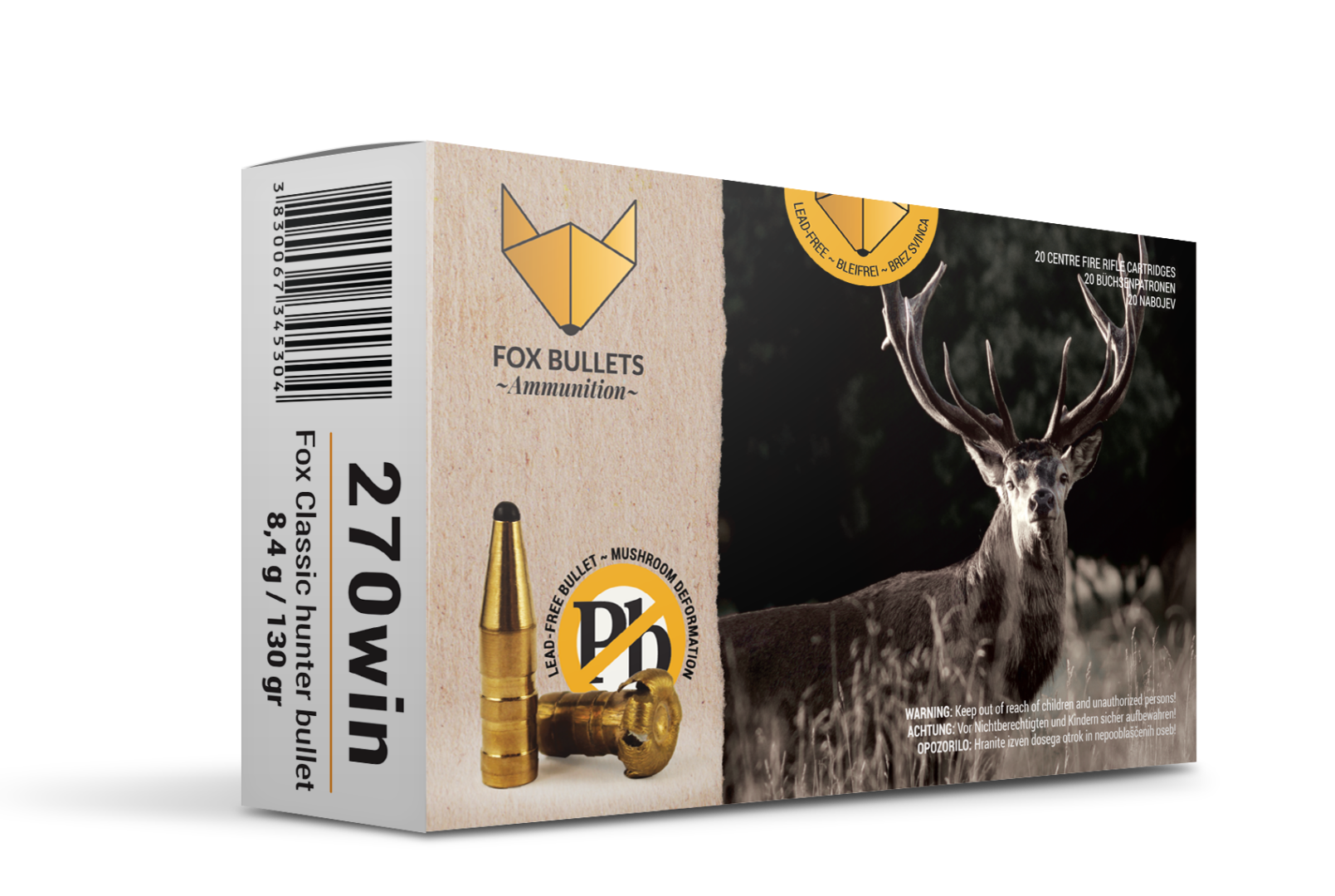 Fox ammunition kal270W 130gr