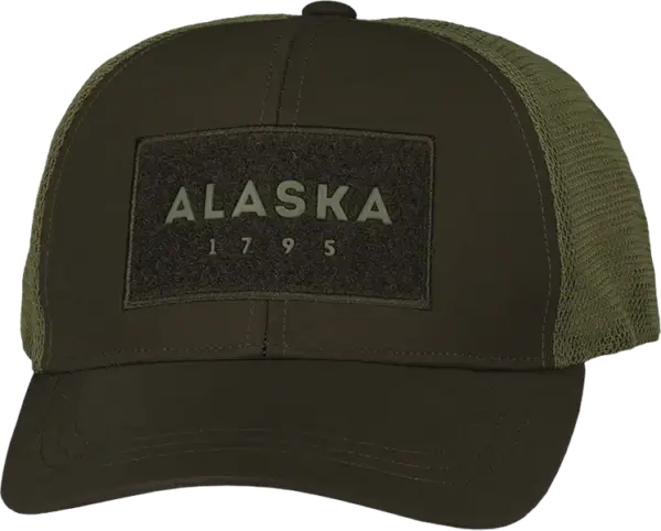 Alaska Trucker keps, brown/olive